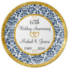 Personalised 65th Anniversary Porcelain Plate
