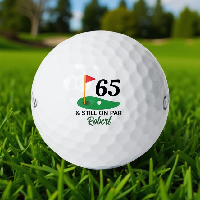 Personalised 65th Birthday Gift for Golfer Golf Balls (Creator Uploaded)