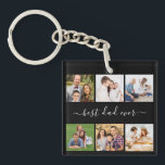 Personalised 6 Photo and text, best dad ever Key Ring<br><div class="desc">Looking for a unique gift idea, these personalised Keychain/Christmas ornament will make an amazing gift. Personalised with your photos. These durable felt products are printable from both sides. The perfect gift for any occasion, Mother's Day, Father's Day, birthday, teachers, wedding gift or any occasion. *** if you encounter any design...</div>