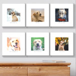 Personalised 6 Photo and Text Collage Foam Core Photo Tile<br><div class="desc">Tired of boring, impersonal walls? Elevate your space with Personalised 6 Photograph and text collage Photo Tiles from Ricaso Peel and stick for easy installation Customise with 6 of your favourite photos over 6 individual tiles Transform any room into a personal gallery Personalise your living space with the memories that...</div>