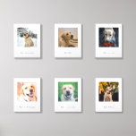 Personalised 6 Photo and Text Collage Foam Core Photo Tile<br><div class="desc">Tired of boring, impersonal walls? Elevate your space with Personalised 6 Photograph and text collage Photo Tiles from Ricaso Peel and stick for easy installation Customise with 6 of your favourite photos over 6 individual tiles Transform any room into a personal gallery Personalise your living space with the memories that...</div>