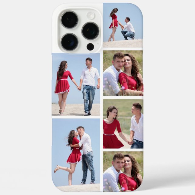Personalised 6 Photo Collage  Case-Mate iPhone Case (Back)
