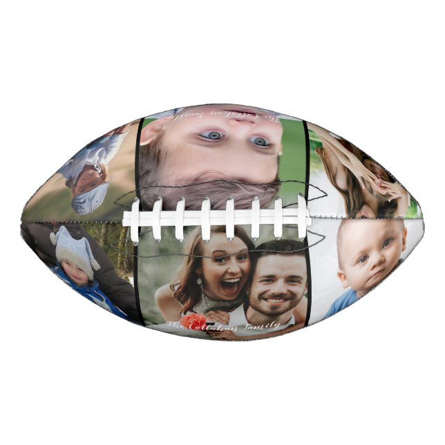 Personalised 6 Photo Collage Custom Football (Front)