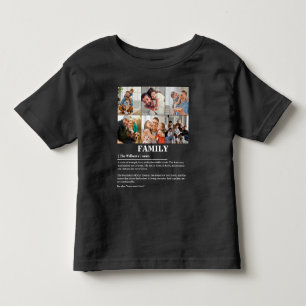 Personalised 6 Photo Collage Family Definition Toddler T-Shirt