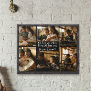 Personalised 6 Photo Collage Poster