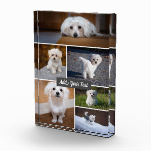 Personalised 6 Photo Collage Text Photo Block