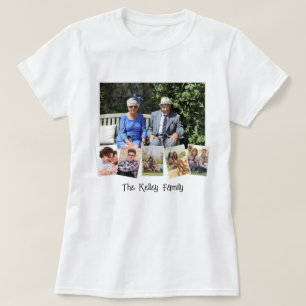 Personalised 6 Photo Family Collage T-Shirt