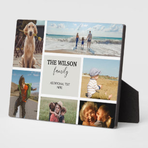 Personalised 6 Photo Family Memories Collage Plaque