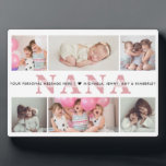 Personalised 6-Photo Nana Custom Text Tabletop Plaque<br><div class="desc">Add 6 photos from Instagram,  your computer or phone and your personal message and/or names to this tabletop acrylic plaque for grandmothers,  featuring the word,  "Nana". If you need any help customising this,  please message me using the button below and I'll be happy to help.</div>