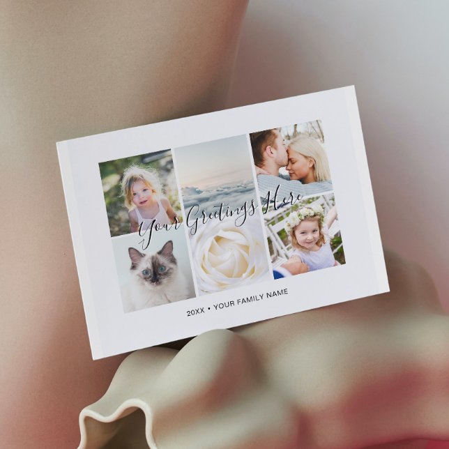Personalised 6 photos Universal Greetings Postcard (Creator Uploaded)