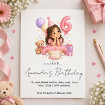 Personalised 6th birthday