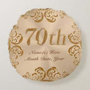 Personalised 70th Anniversary or Birthday Pillow