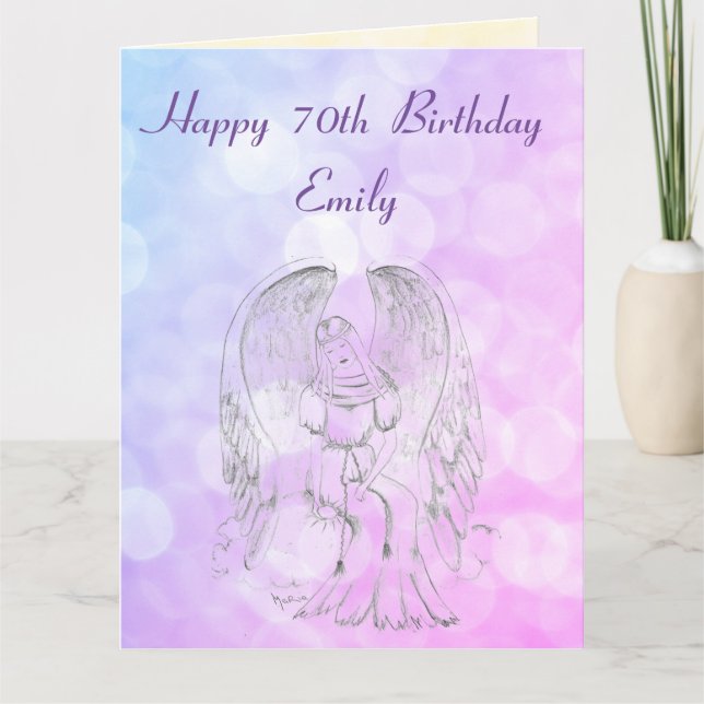 Personalised 70th Birthday Card (Front)