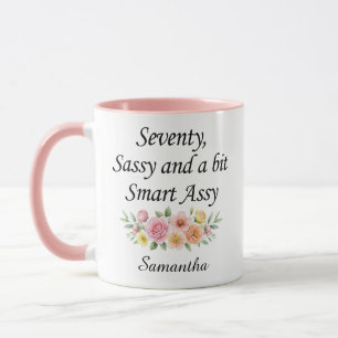 Personalised 70th Birthday Mug gifts for women