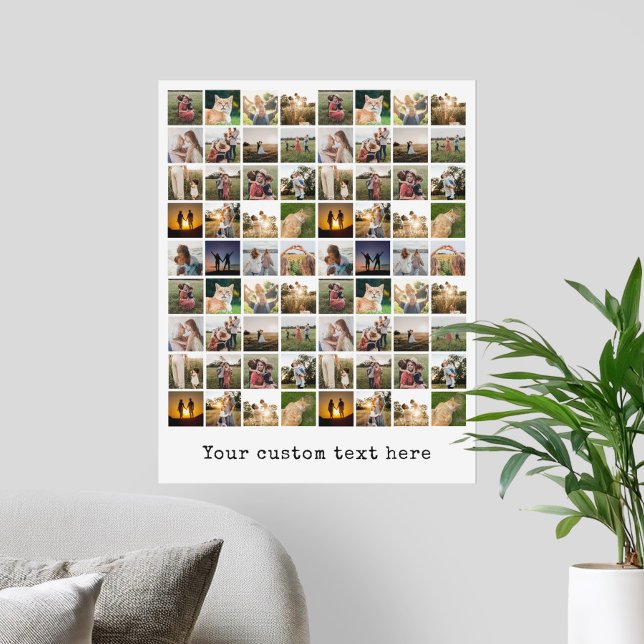 Personalised 72 Photo Collage Poster (Creator Uploaded)