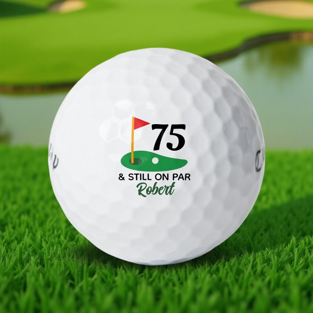 Personalised 75th Birthday Gift for Golfer Golf Balls (Creator Uploaded)