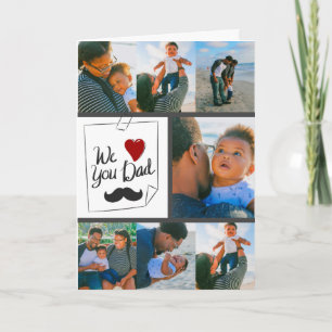 Personalised 7 Photo Collage First Father's Day  Card