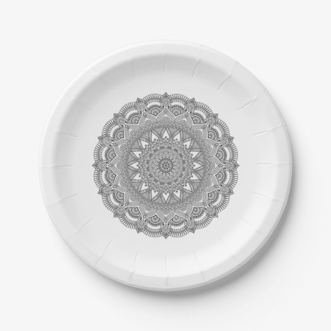 Personalised 7" Round Paper Plate (Front)