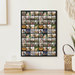 Personalised 80 Photo Collage Faux Canvas Print<br><div class="desc">Create Your Own Personalised 80 Photo Collage Faux Canvas Print</div>