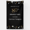 Personalised 80th Birthday Gold and black Confetti
