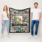 Personalised 81 Photo Collage Custom Colour Fleece