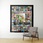 Personalised 81 Photo Collage Custom Colour