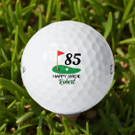 Personalised 85th Birthday Gift for Golfer Golf Balls<br><div class="desc">Celebrate a milestone with a personal touch! These custom golf balls make the perfect 85th birthday gift for any golf lover. Add a name, short message, or fun saying like "And Still on Par" or "Happy Birdie" to create a unique keepsake that’s as special as their big day. Great for...</div>