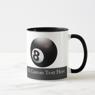 Personalised 8 Ball Billiards Mug