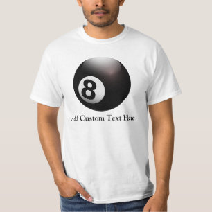 Personalised 8 Ball Billiards T-Shirt