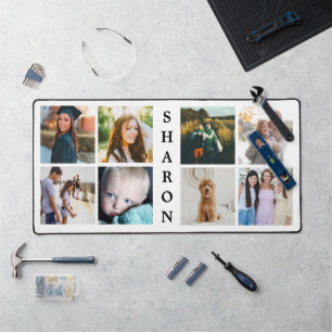 Personalised 8-Photo Picture Desk Mat