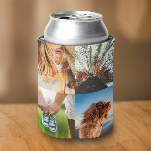 Personalised  8 Photo Template Double Sided Can Cooler