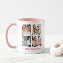 Personalised 8-photo 'World's Best Mum'