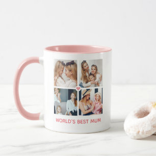 Personalised 8-photo 'World's Best Mum' Mug