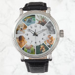 Personalised 8 Rounded Photos Wrist Watch<br><div class="desc">Wrist watch with changeable rounded photos. Great for family to give as a gift.</div>