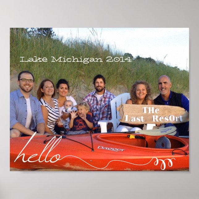 Personalised 8 x 10 Family Photos Poster (Front)