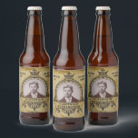 Personalised 90th Birthday Vintage Photo Template Beer Bottle Label<br><div class="desc">Vintage retro distressed style milestone 90th Birthday Party supplies beer labels. Elegant birthday party supplies. Insert your own photo. Template provided so easily personalised. Note the photo will be the same colours as you use. The design is also available with other age milestones. Matching party supplies (Banners, posters, paper plates,...</div>