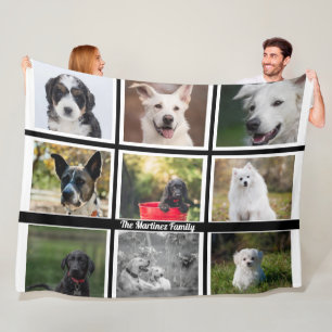 Personalised 9-Image Fleece Blanket