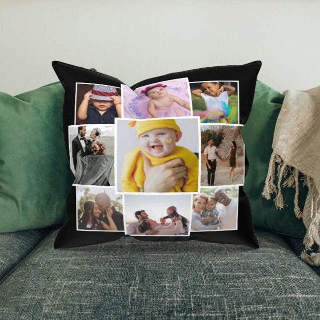 Personalised 9 Photo Collage Cushion (Creator Uploaded)