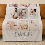 Personalised 9-photo grandparent's blanket<br><div class="desc">Personalise this modern, elegant blanket with 9 photos of the grandchildren and their names to create a beautiful gift that grandmas and grandpas will treasure. All text is easy to edit. Tip: Try to use photos with similar colours to make this design really pop. If you need any help customising...</div>