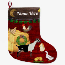 Personalised - A Country Christmas Alpine Goat Lar