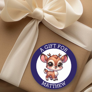 Personalised A Gift For Christmas  Classic Round Sticker