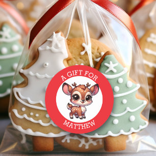 Personalised A Gift For Christmas  Classic Round Sticker