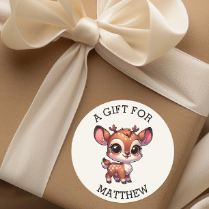 Personalised A Gift For Christmas  Classic Round Sticker