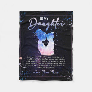 Personalised A Letter To My Daughter, Blanket for