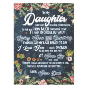 Personalised A Letter To My Daughter From Dad, Tablecloth