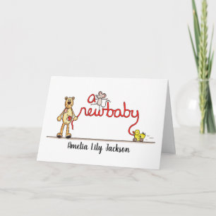 Personalised A New Baby Card