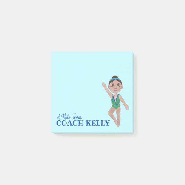 Personalised A Note From Synchro Swim Coach (Front)