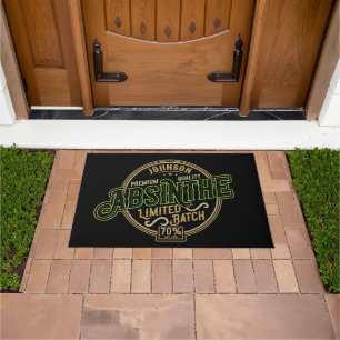 Personalised Absinthe Herbal Spirit Liquor Label Doormat