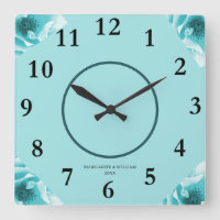 Personalised Abstract Blue & White Florals