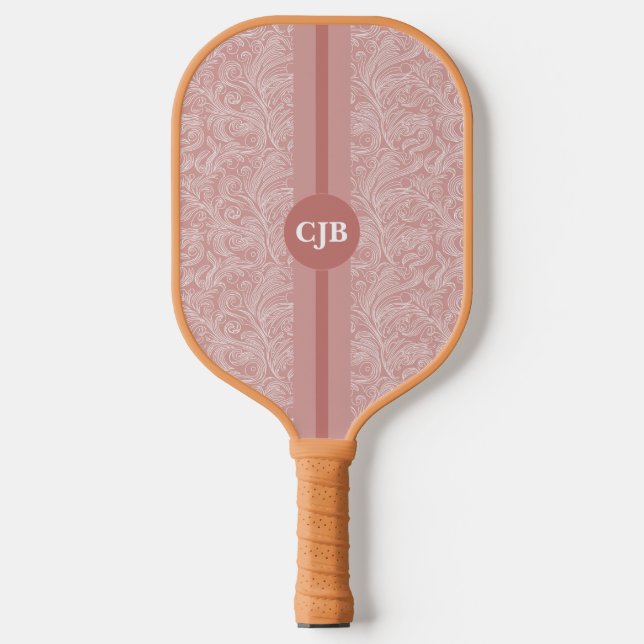 Personalised Abstract Blush Pink Pickleball Paddle (Front)